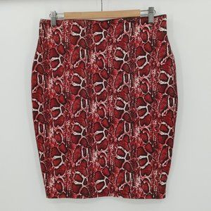 Shinestar  snake skin skirt